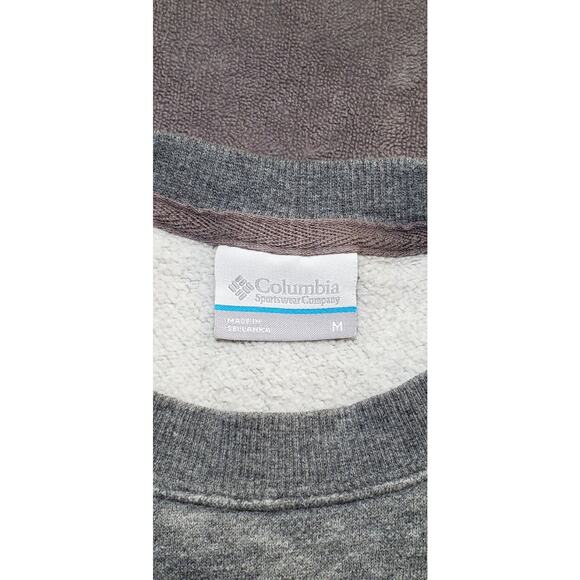 Columbia Sz M Sportswear Co Gray Pullover Long Sleeve Sweatshirt Winter C2-21 - Picture 5 of 9